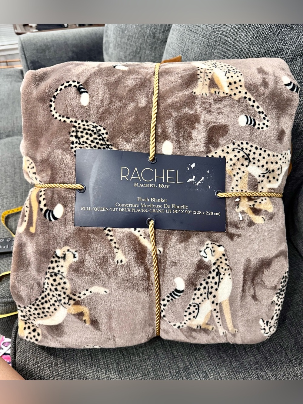 Rachel Roy cheetah blanket new. Rare item.